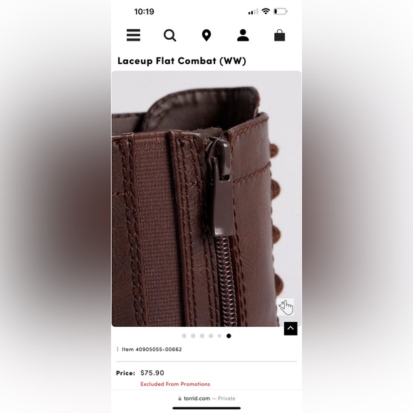 Torrid lace up flat combat dark brown boots 🍂 - Picture 8 of 10